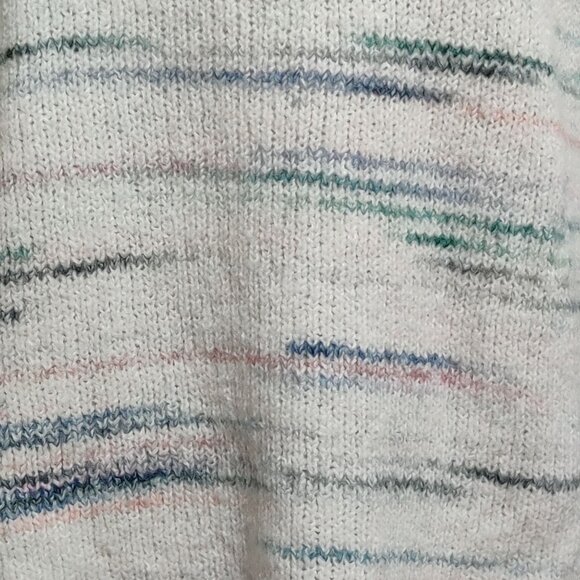 Old Navy XL Multicolor Striped Knit Sweater Cozy Soft Oversized Crewneck Warm - Picture 4 of 6